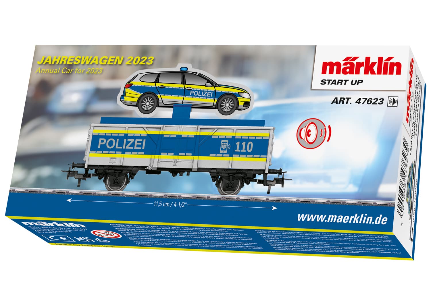 Märklin 47623 H0 Start up Güterwagen Polizei mit Soundmodul