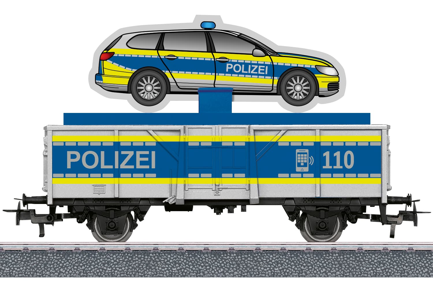 Märklin 47623 H0 Start up Güterwagen Polizei mit Soundmodul