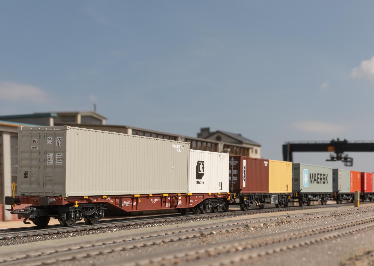 Produktbild Märklin 47680 - Container-Tragwagen-Set 3 von 4