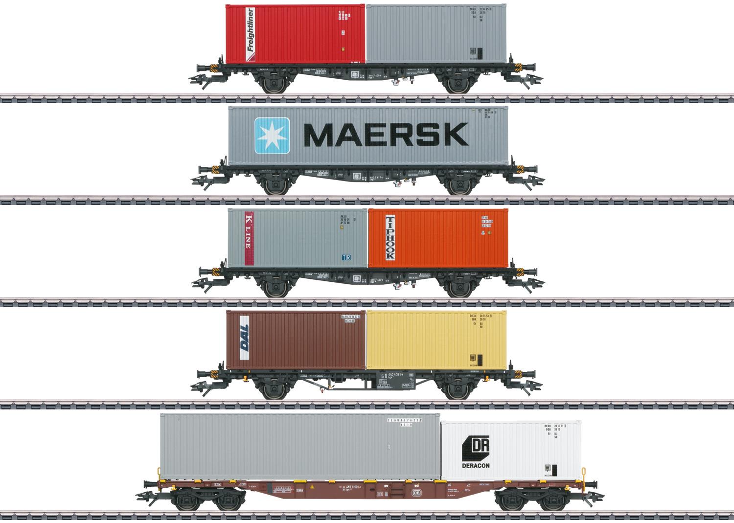 Märklin 47680 - Container-Tragwagen-Set