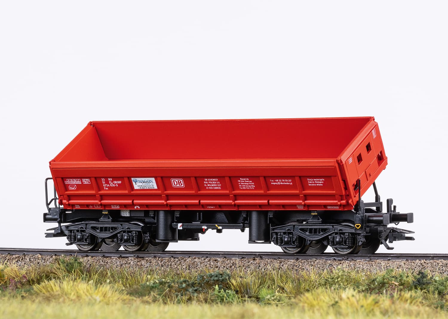 Produktbild Märklin 48458 H0 Seitenkippwagen-Set Fas 2 von 3