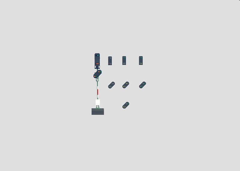 Märklin 76497 - Lichthauptsignal mit Lichtvorsignal H0