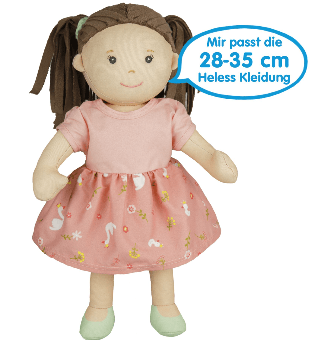 Produktbild Heless - Stoffpuppe ''Lucie'' mit Kleidchen zum An- und Ausziehen, 32 cm 6 von 6