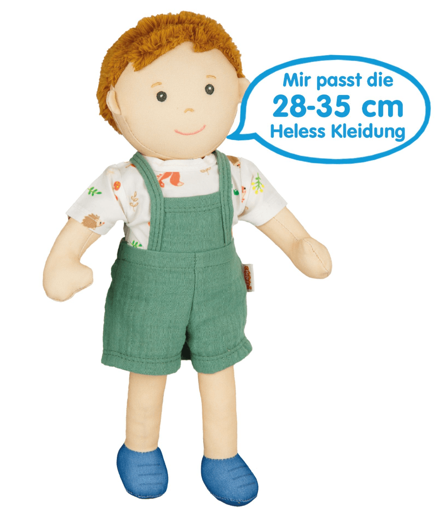 Produktbild Heless - Stoffpuppe ''Paul'' mit Outfit zum An- und Ausziehen, 32 cm 6 von 6