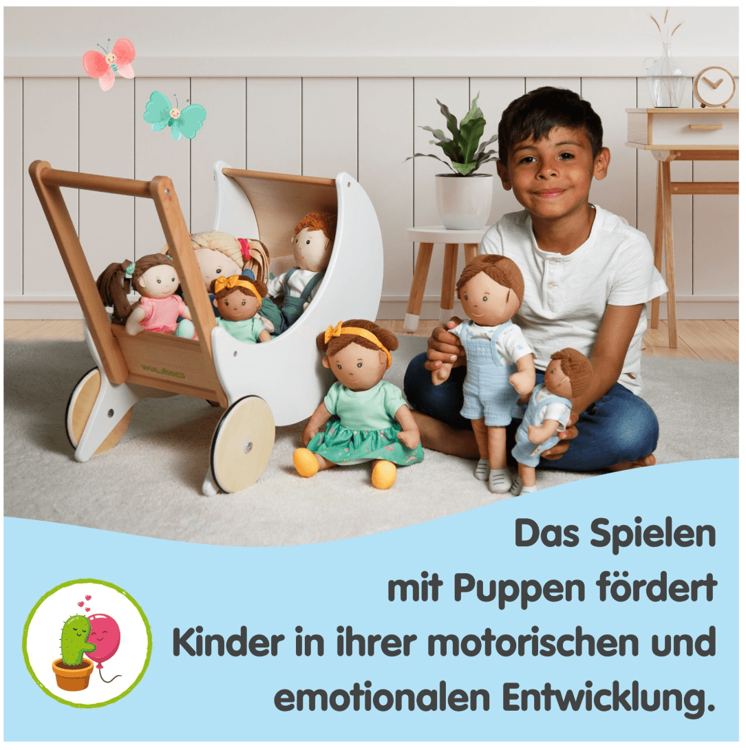 Produktbild Heless - Stoffpuppe ''Paul'' mit Outfit zum An- und Ausziehen, 32 cm 2 von 6