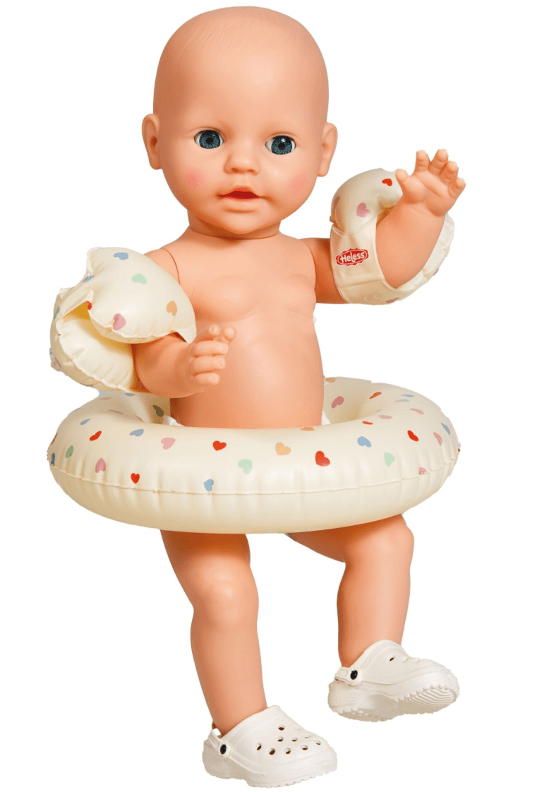 Produktbild Heless - Puppen-Schwimmset ''Herz Konfetti'' mit Schwimmring, Schwimmflügeln und Clogs, Gr. 35-45 cm 3 von 3