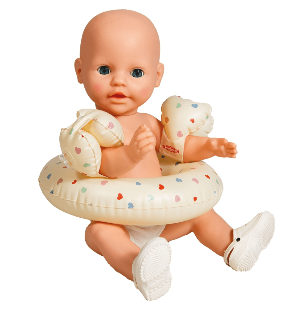 Produktbild Heless - Puppen-Schwimmset ''Herz Konfetti'' mit Schwimmring, Schwimmflügeln und Clogs, Gr. 35-45 cm 2 von 3