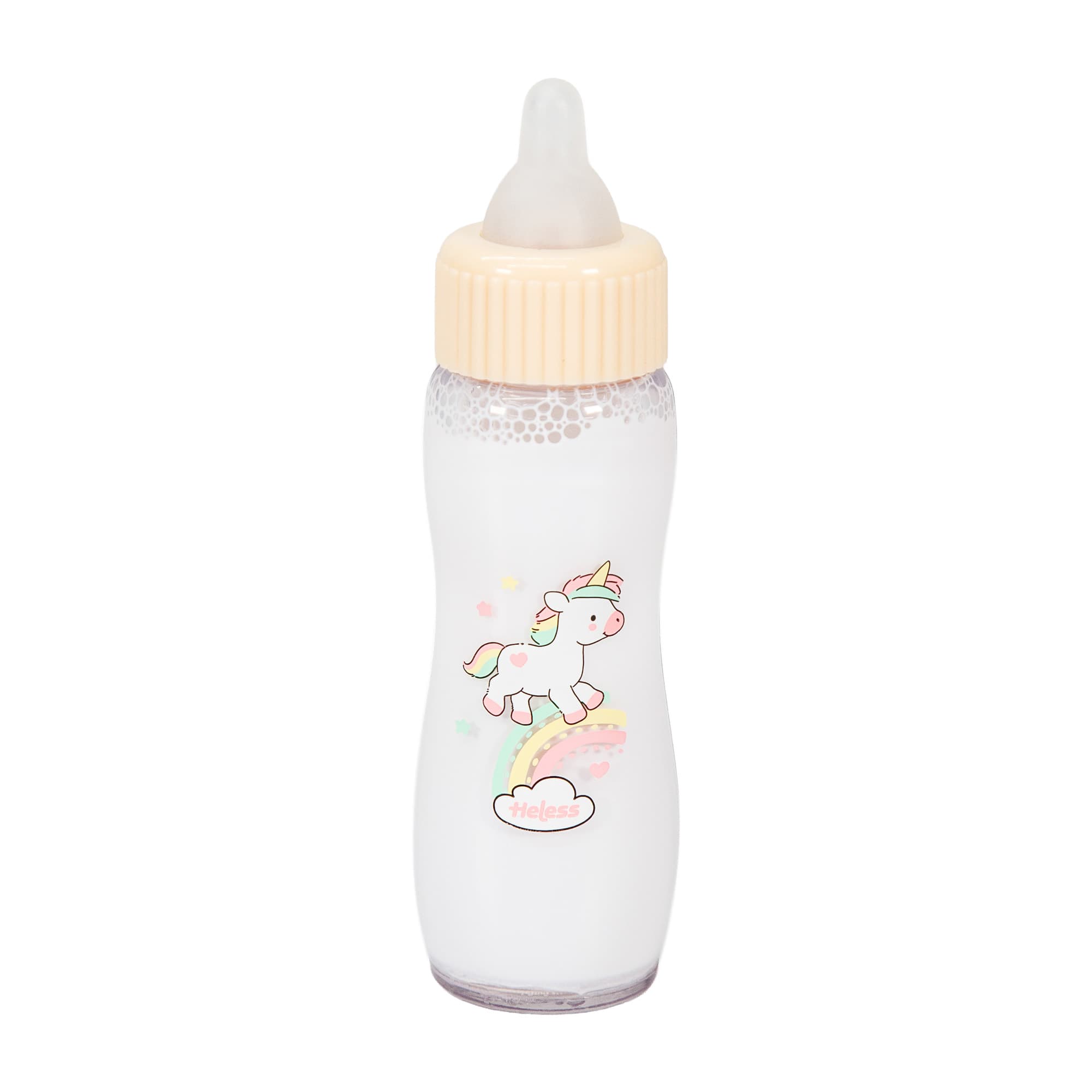 Heless - Magische Puppenflasche "Einhorn Henri" mit Trickmilch