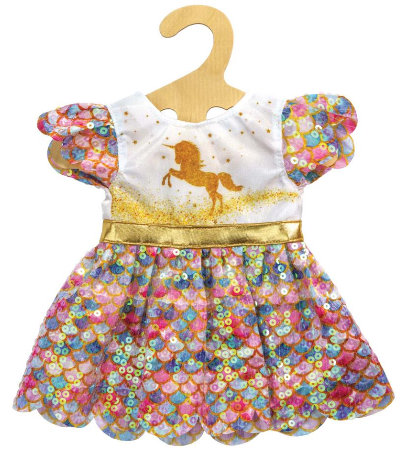 Heless - Glitzerkleid"Einhorn Goldy", Gr. 28-35 cm