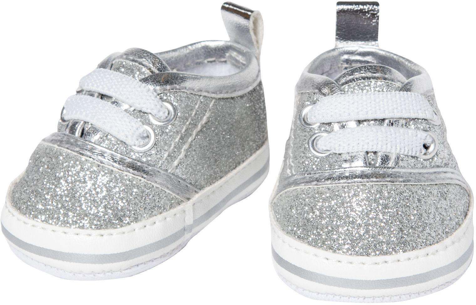 Heless - Puppen-Glitzer-Sneakers, silber, Gr. 30-34 cm