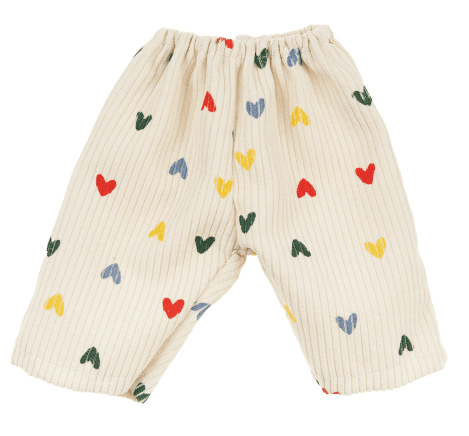 Produktbild Heless - Puppen-Kordhose "Herz-Konfetti" mit T-Shirt und Nickituch, Gr. 28-35 cm 5 von 8