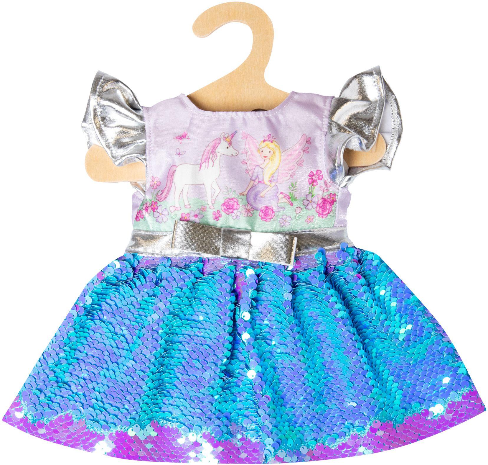 Produktbild Heless - Kleid Fee und Einhorn mit Wendepailletten und silberner Krone 4 von 4