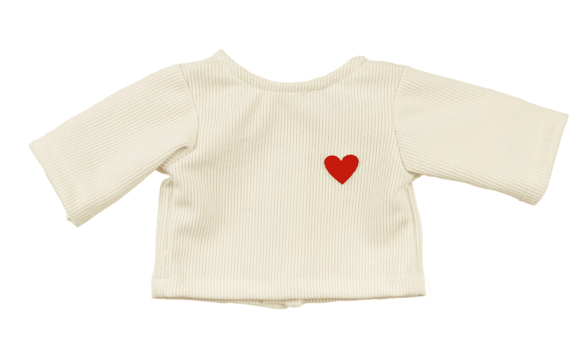 Produktbild Heless - Puppen-Kordhose "Herz-Konfetti" mit T-Shirt und Nickituch, Gr. 35-45 cm 6 von 9