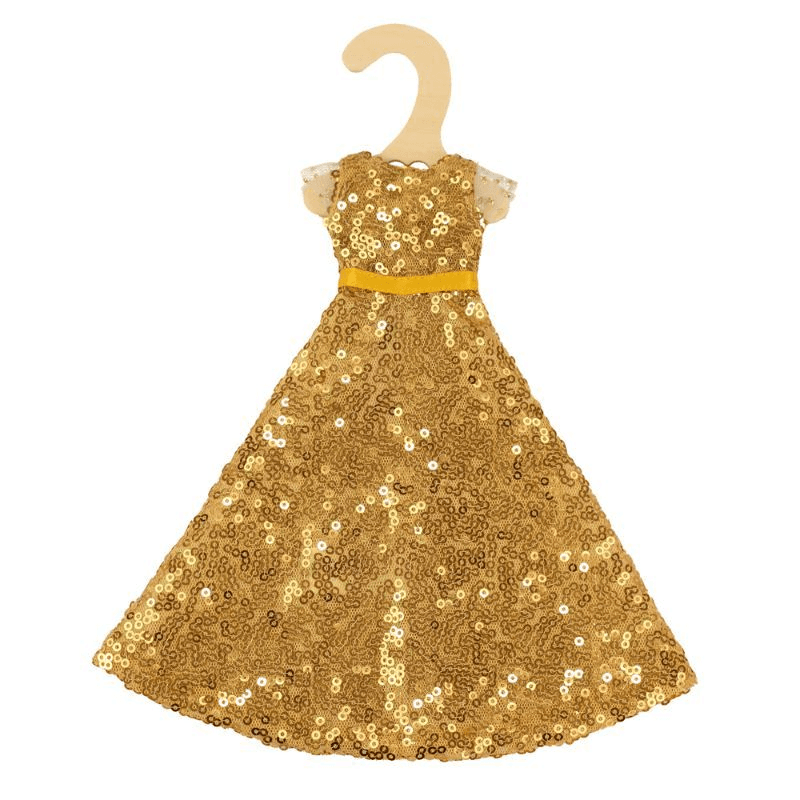 Heless - Time2Shine Paillettenkleid "Goldstar" für Modepuppen der Größe 29 cm