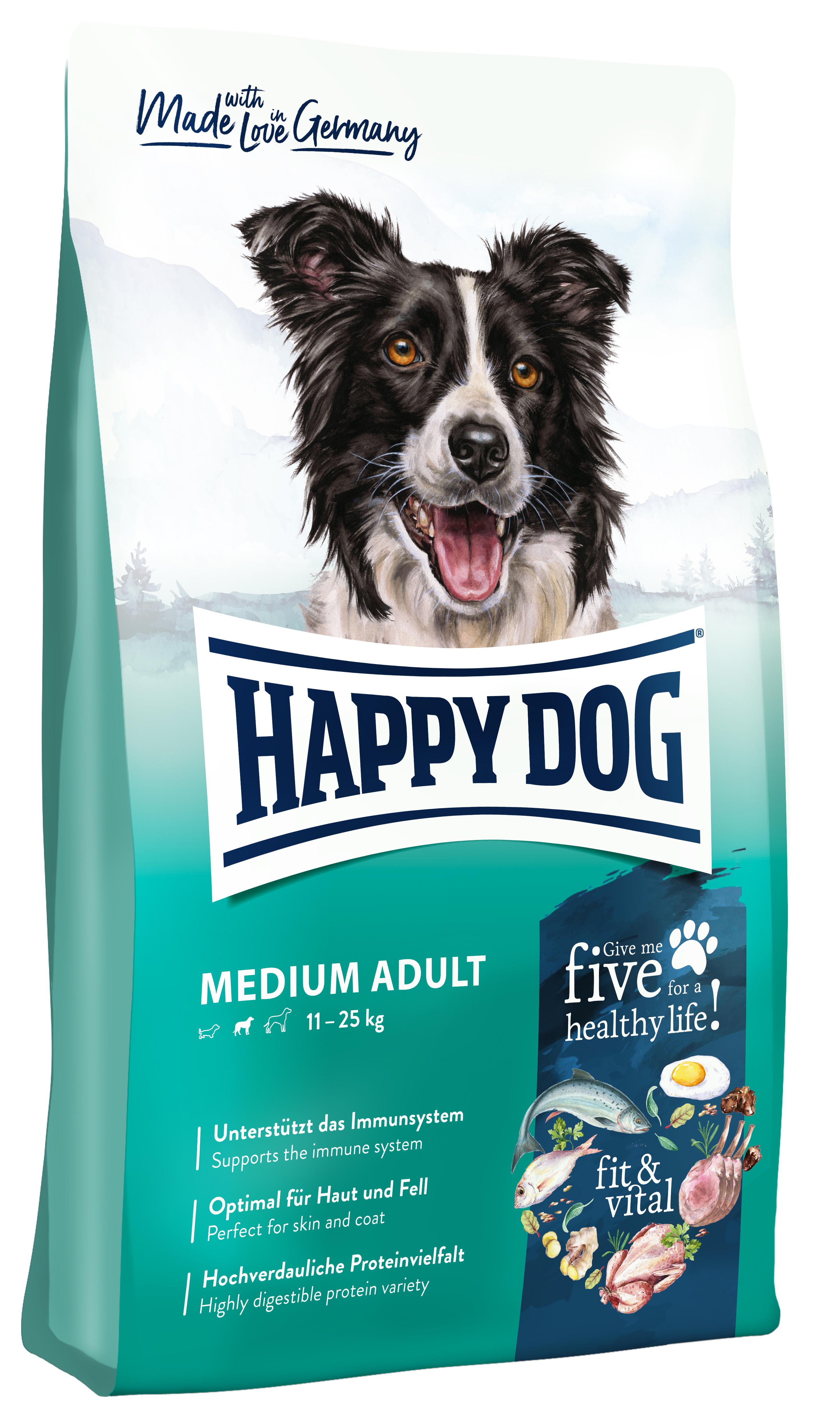 Happy Dog Supreme fit&vital Medium Adult Hundetrockenfutter 12kg