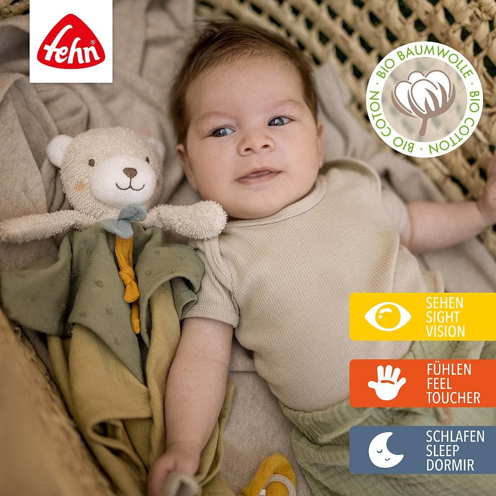 Produktbild fehn - Schmusetuch Bär fehnNATUR 2 von 2