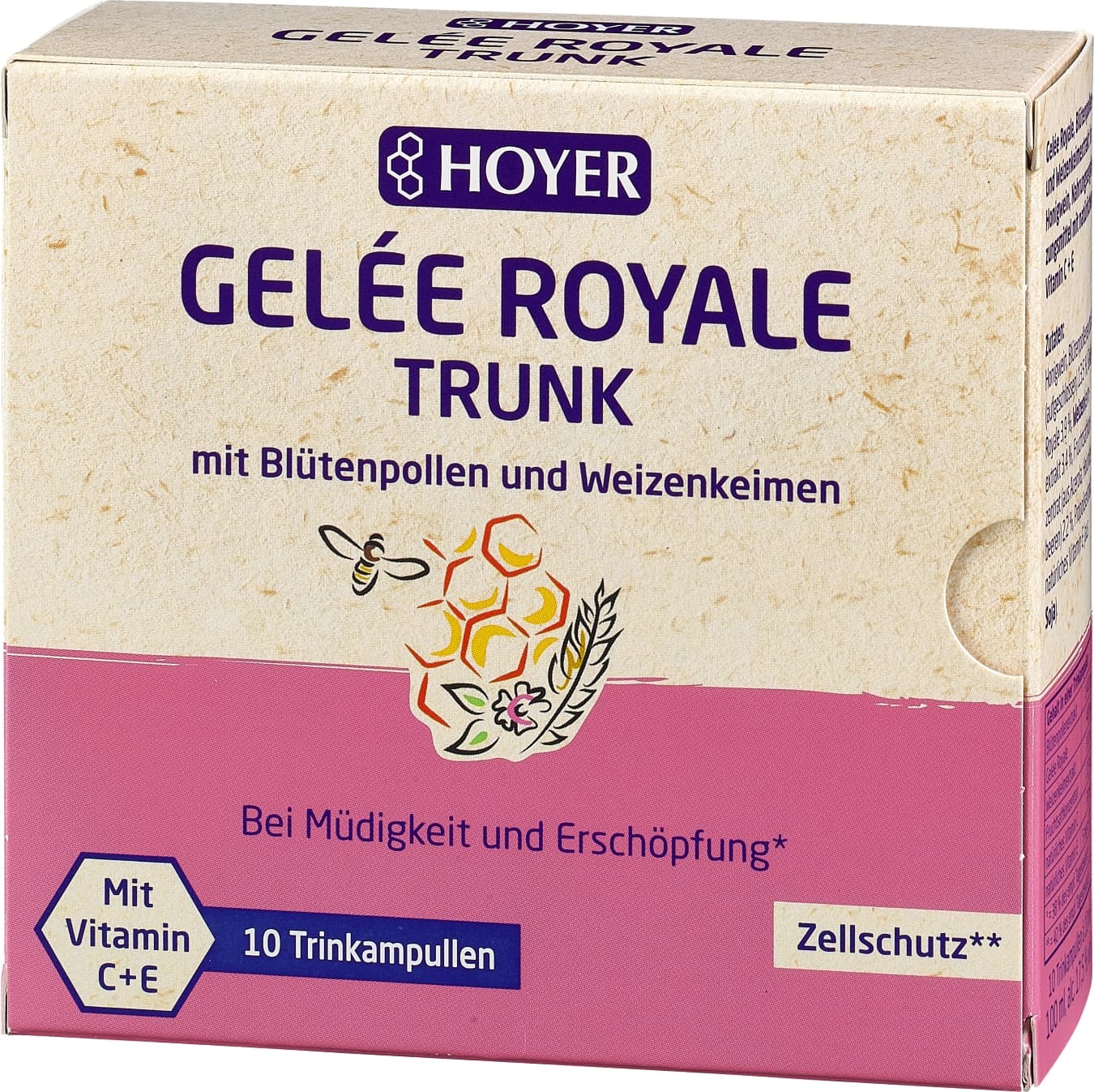 Produktbild HOYER Gelee Royale & Blütenpollen Trinkampullen, alc. 17,5 % vol. 3 von 3