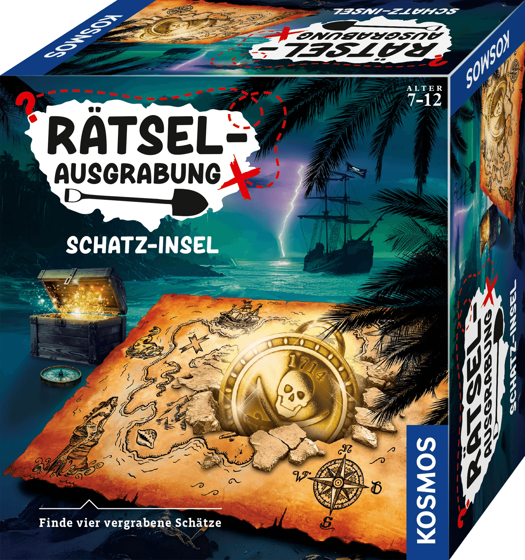 KOSMOS - Rätsel-Ausgrabung Schatz-Insel – Piratenschatz und Ausgrabungsset ab 