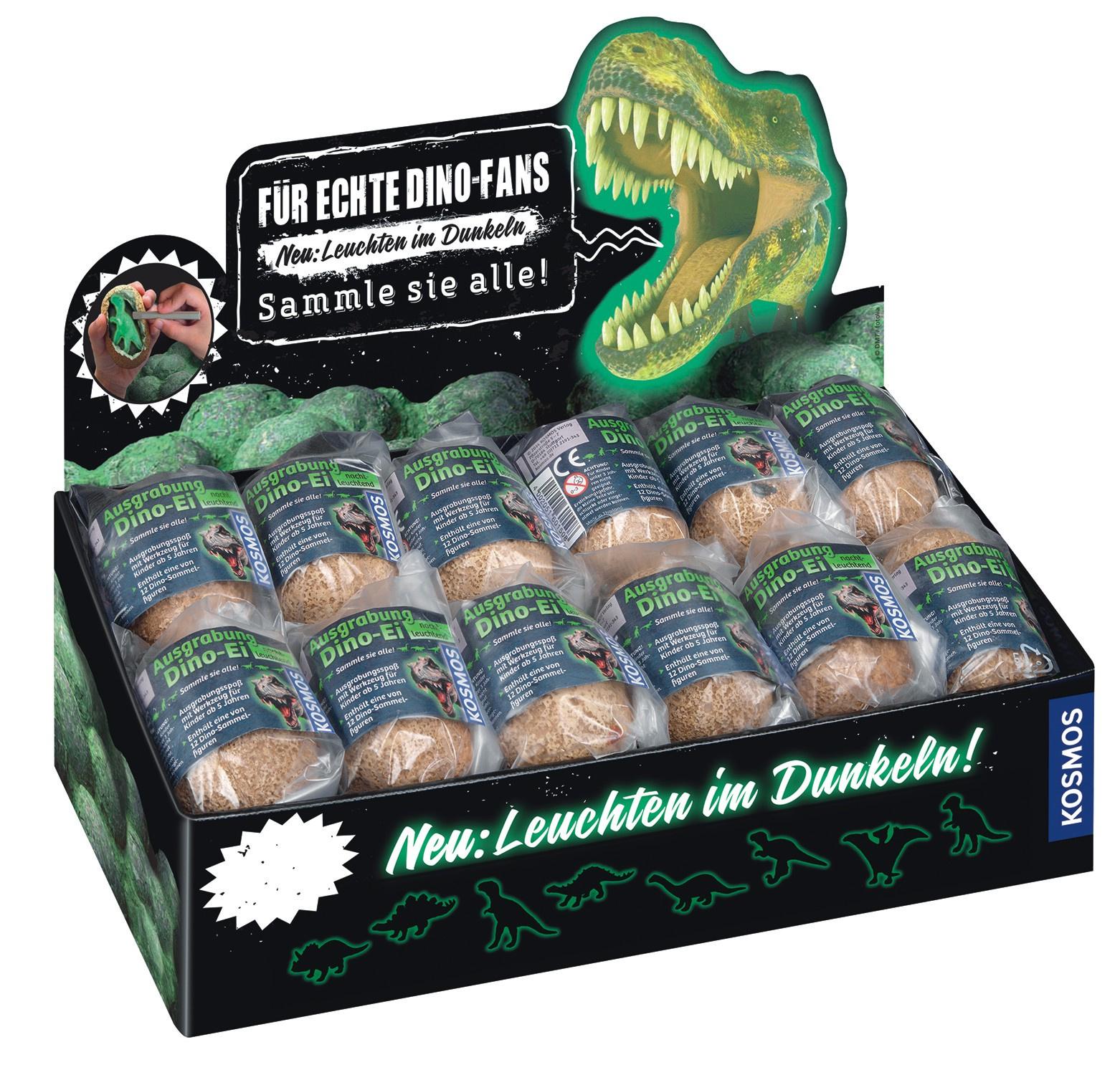KOSMOS - Mitbringexperimente - Nachtleuchtender Dino 1 Stück (Blindbag)
