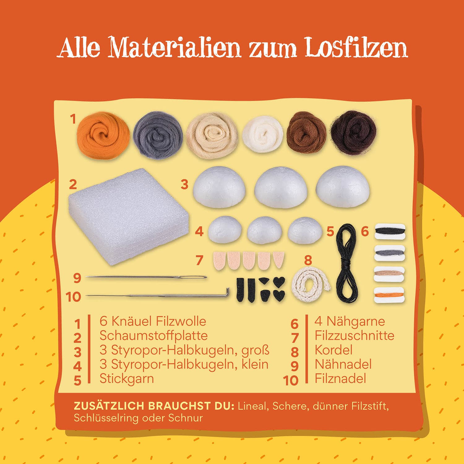 Produktbild KOSMOS - Die Schule der magischen Tiere - Tiere filzen 4 von 6