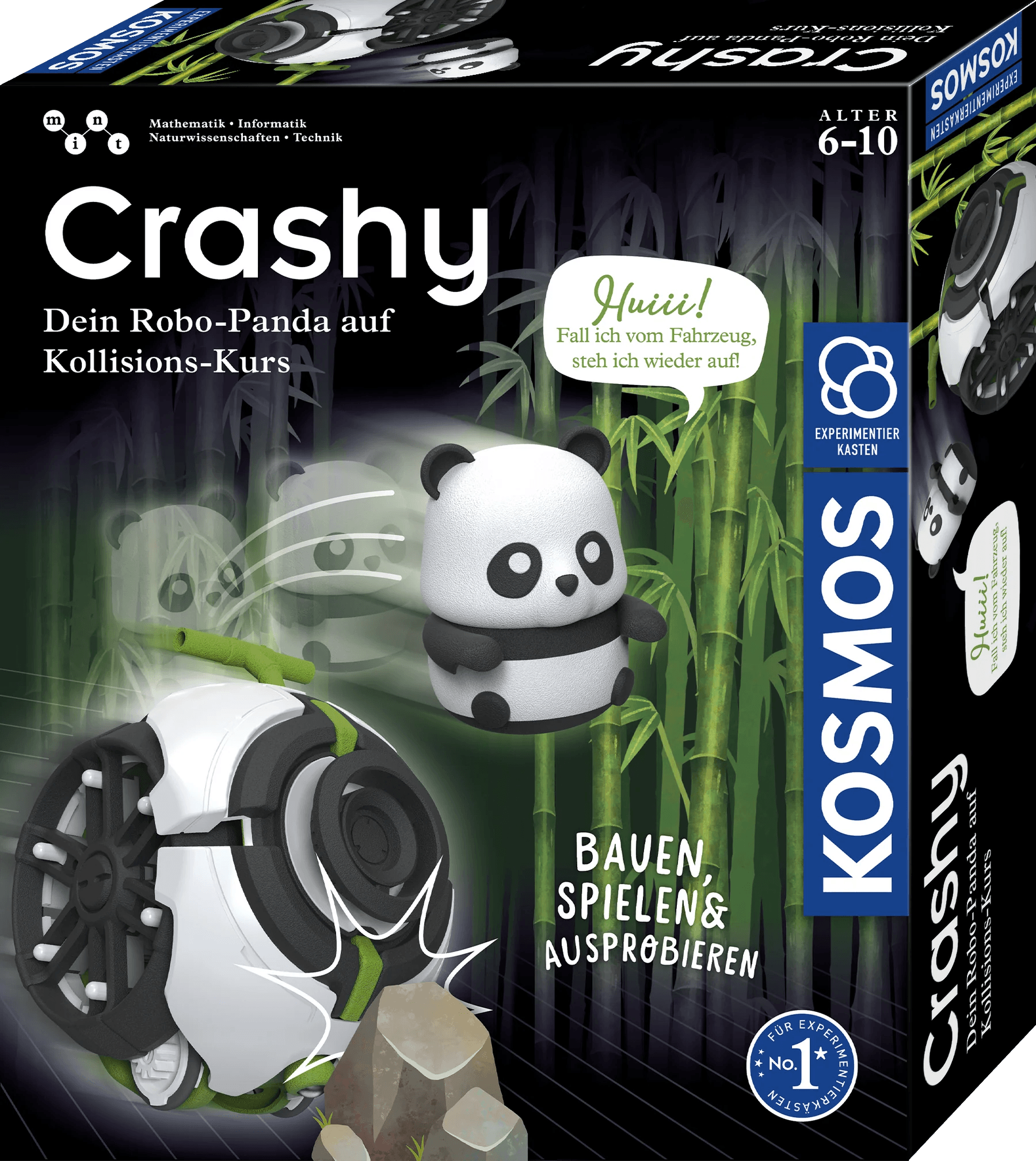 KOSMOS Crashy Robo-Panda Experimentierkasten und Roboterbausatz ab 6 Jahren