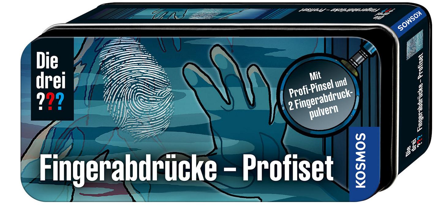 KOSMOS - Die drei ??? - Fingerabdrücke - Profiset - Mit Profi-Pinsel und 2 Fingerabdruckpulvern