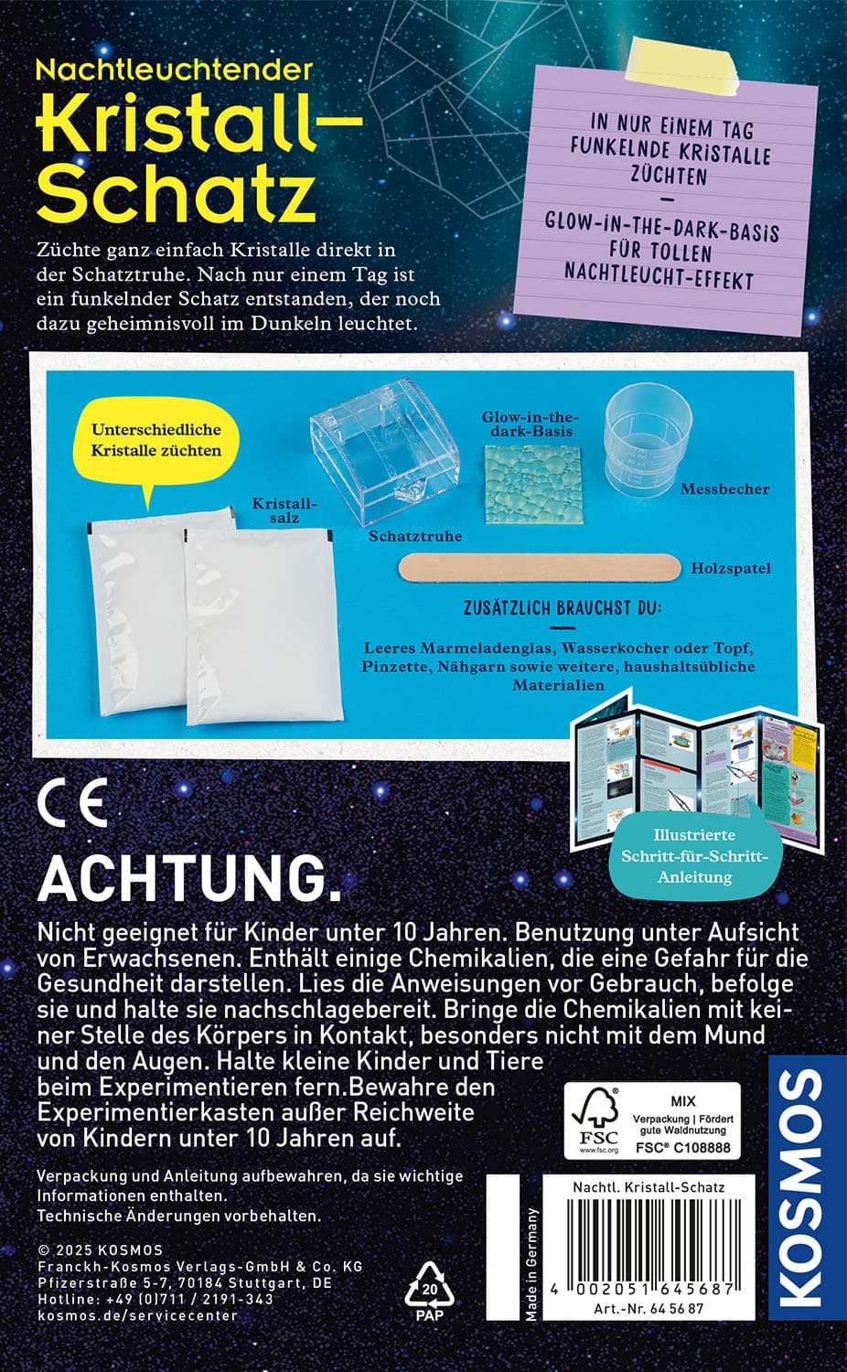 Produktbild KOSMOS - Nachtleuchtender Kristall-Schatz 6 von 6