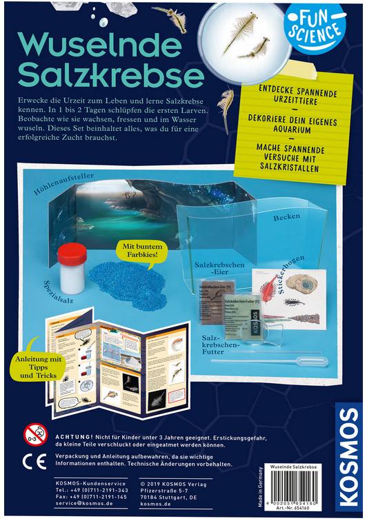 Produktbild KOSMOS -  Fun Science Wuselnde Salzkrebse Züchte Urzeitkrebse und entdecke ihren Lebensraum Experimentierkasten 7 von 7