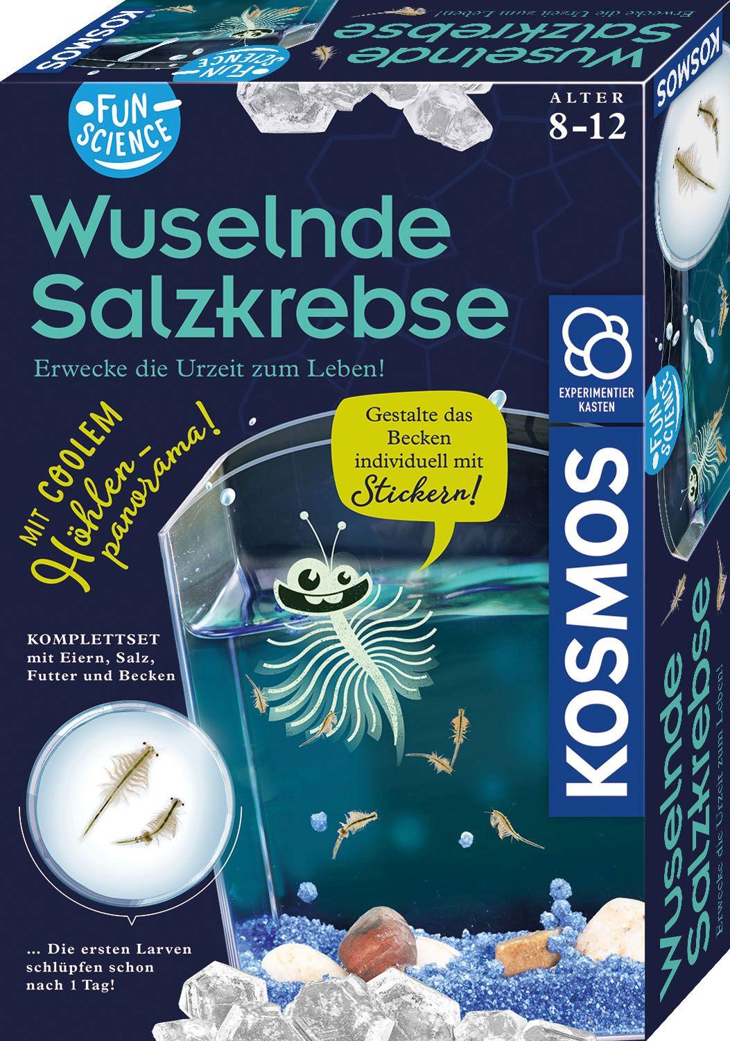 KOSMOS -  Fun Science Wuselnde Salzkrebse Züchte Urzeitkrebse und entdecke ihren Lebensraum Experimentierkasten