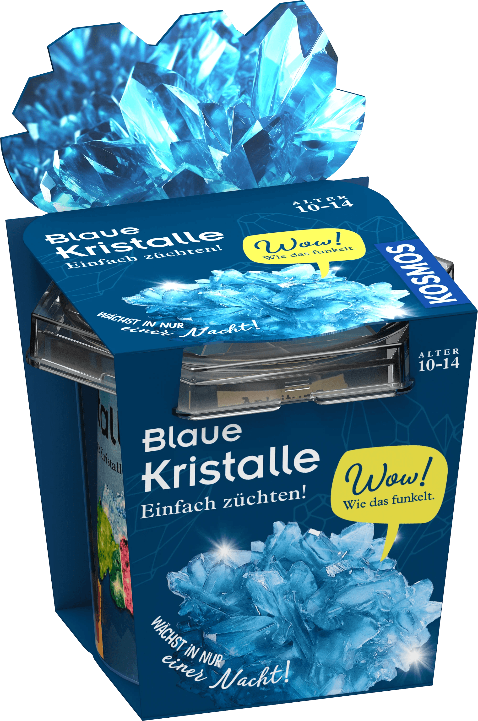 KOSMOS Blaue Kristalle Experimentierkasten zum Kristalle züchten ab 10 Jahren