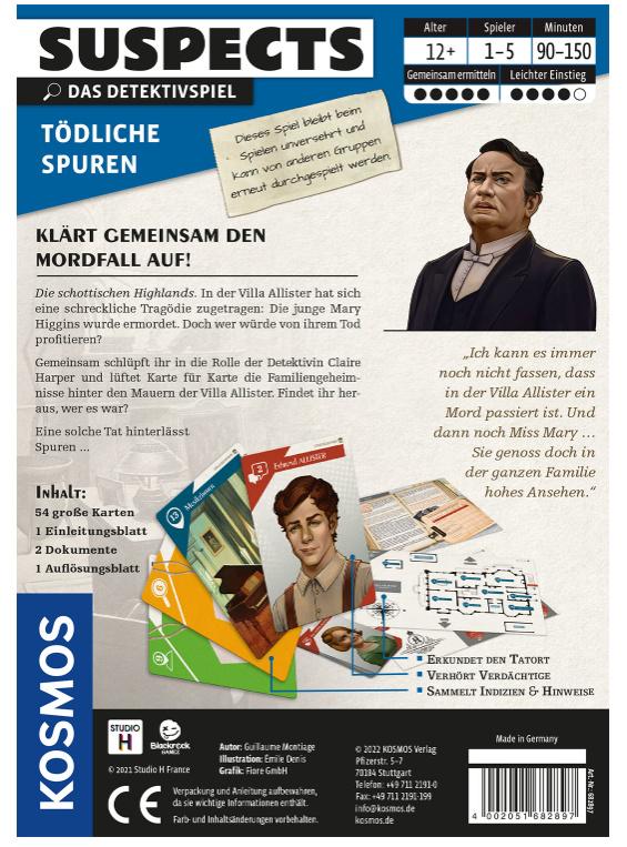 Produktbild KOSMOS - Suspects: Tödliche Spuren 2 von 4