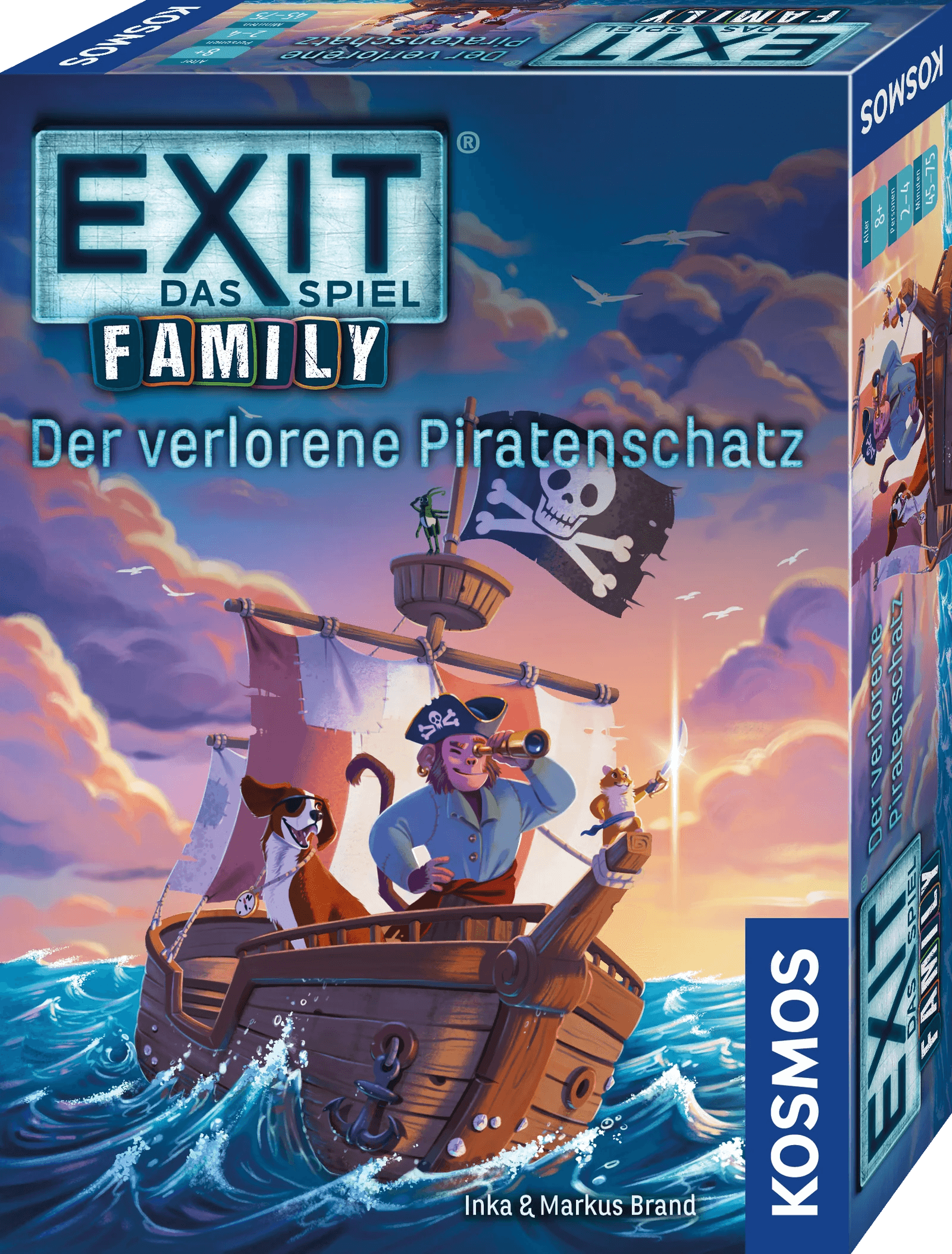 KOSMOS EXIT Das Spiel Family – Der verlorene Piratenschatz für 2–4 Personen