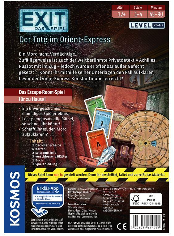 Produktbild KOSMOS - EXIT - Das Spiel - Der Tote im Orient-Express 3 von 5