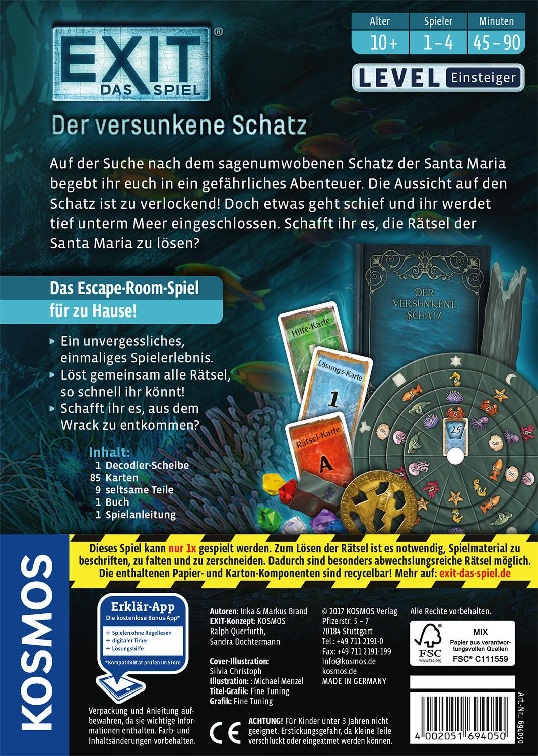 Produktbild KOSMOS - EXIT - Das Spiel - Der versunkene Schatz 7 von 7