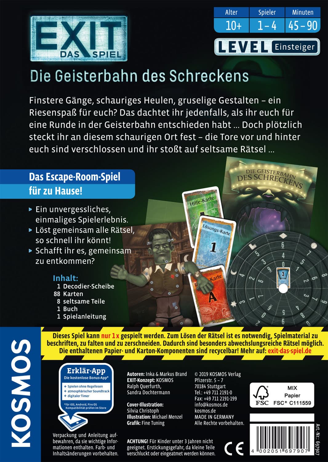 Produktbild KOSMOS -  EXIT - Die Geisterbahn des Schreckens - Level: Einsteiger 2 von 2