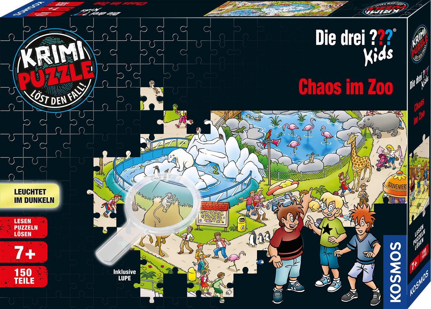 KOSMOS - Krimi Puzzle: Die drei ??? Kids - Chaos im Zoo