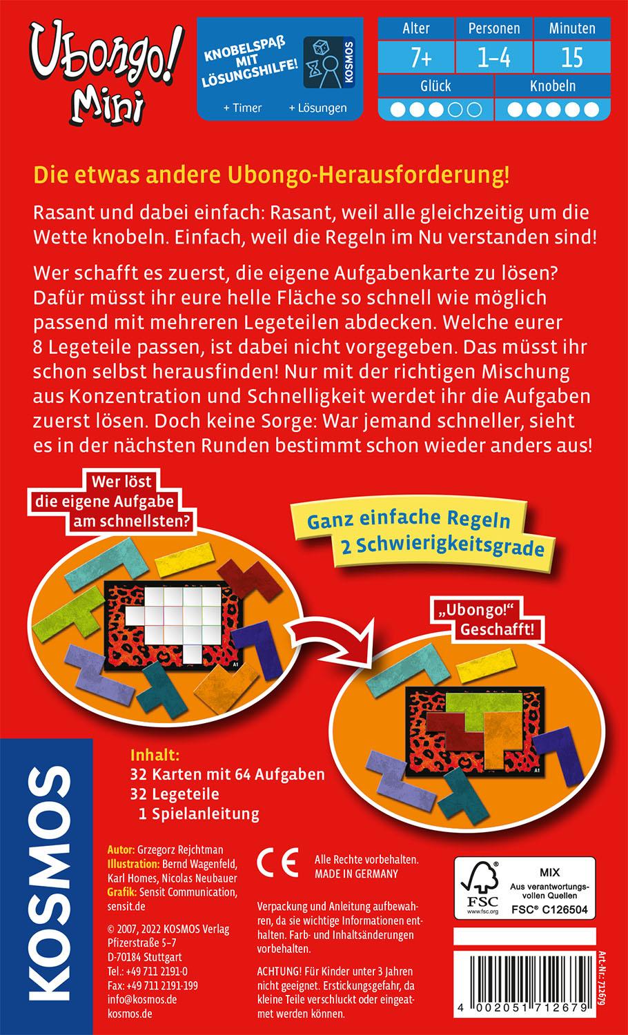 Produktbild KOSMOS - Ubongo Mitbringspiel - Neue Edition - schnell, wild und etwas anders 5 von 5