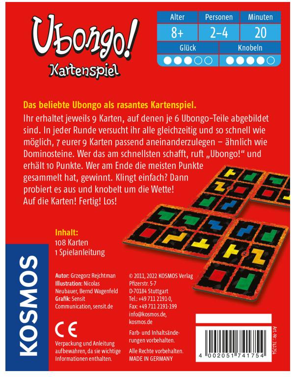 Produktbild KOSMOS - Ubongo - Kartenspiel 2 von 2