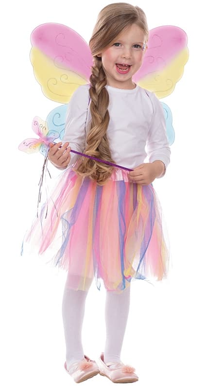 Rubies - 613663 - Schmetterling-Set 3tlg. Regenbogen