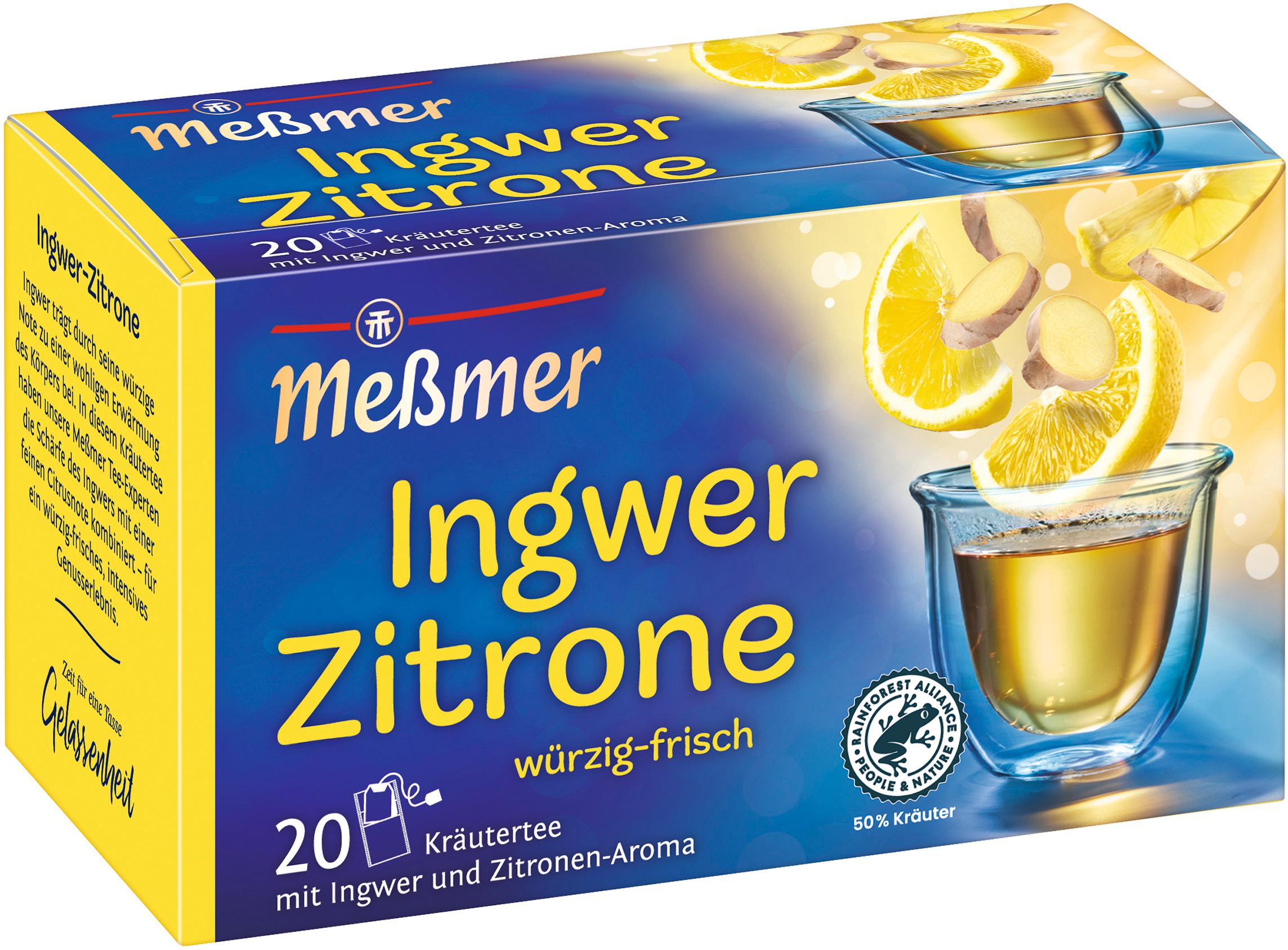 Meßmer Kraeutertee Ingwer-Zitrone