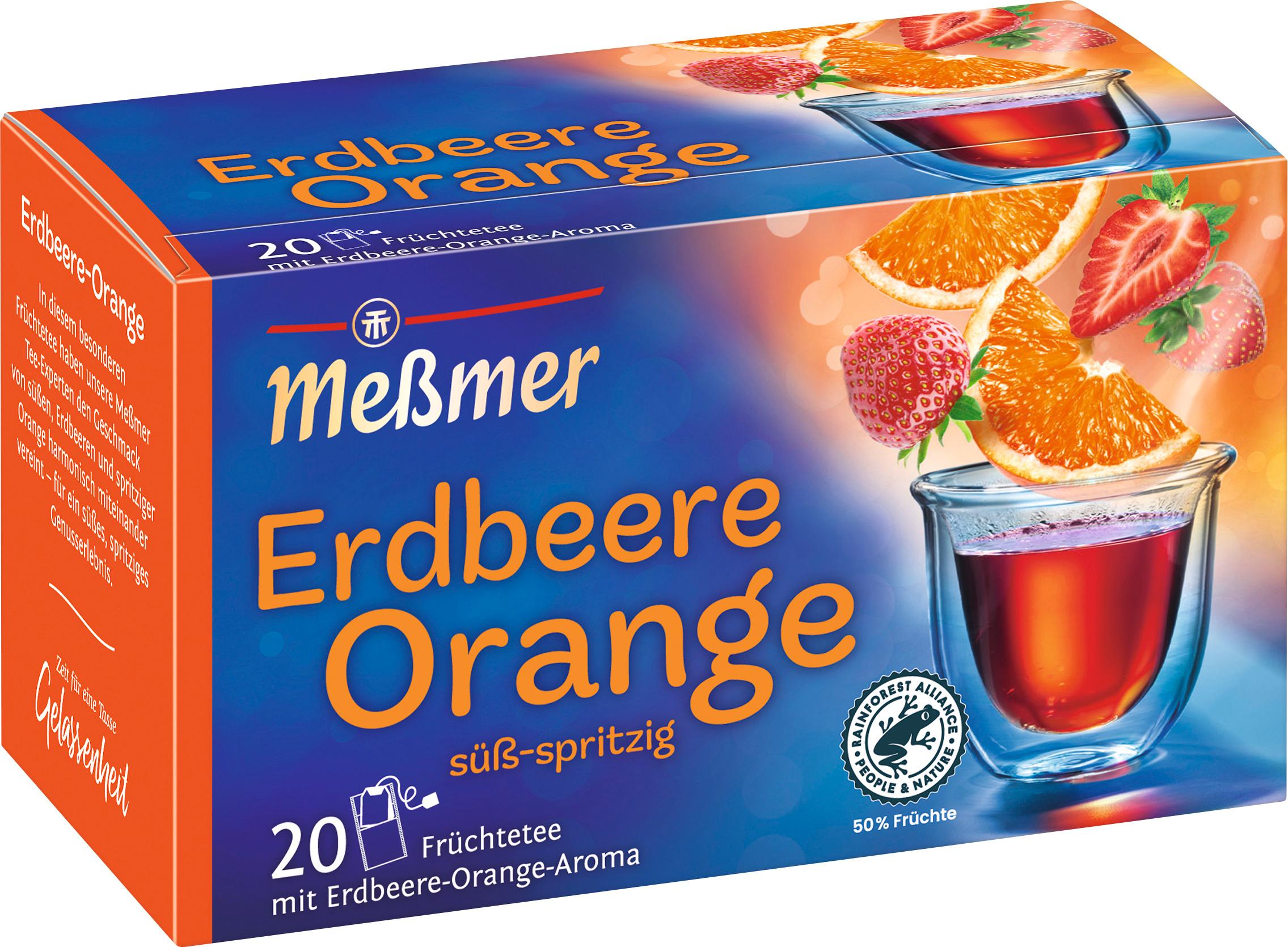 Meßmer Früchtetee Erdbeere Orange