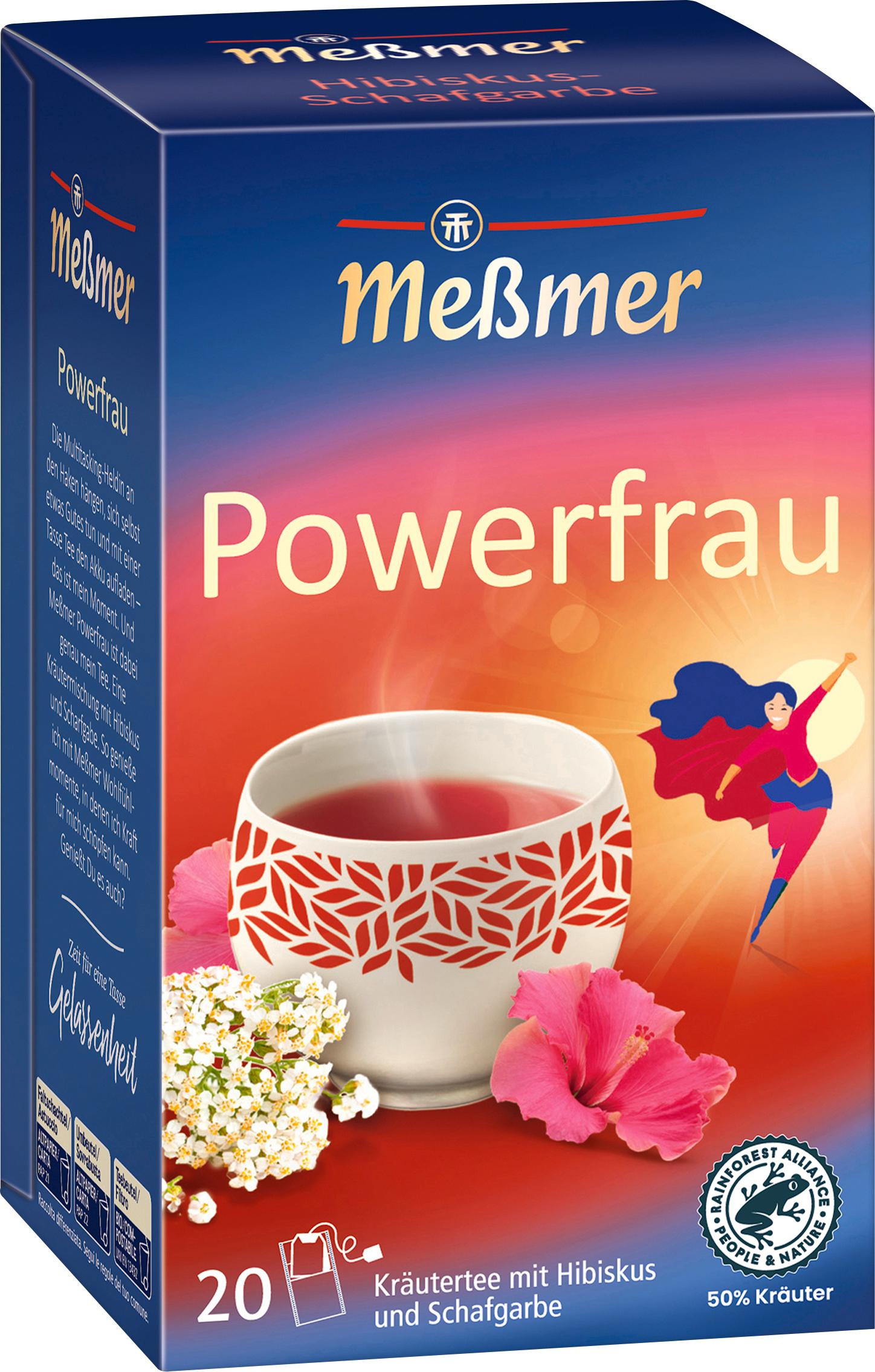 Meßmer Kräutertee Powerfrau Hibiskus Schafgarbe