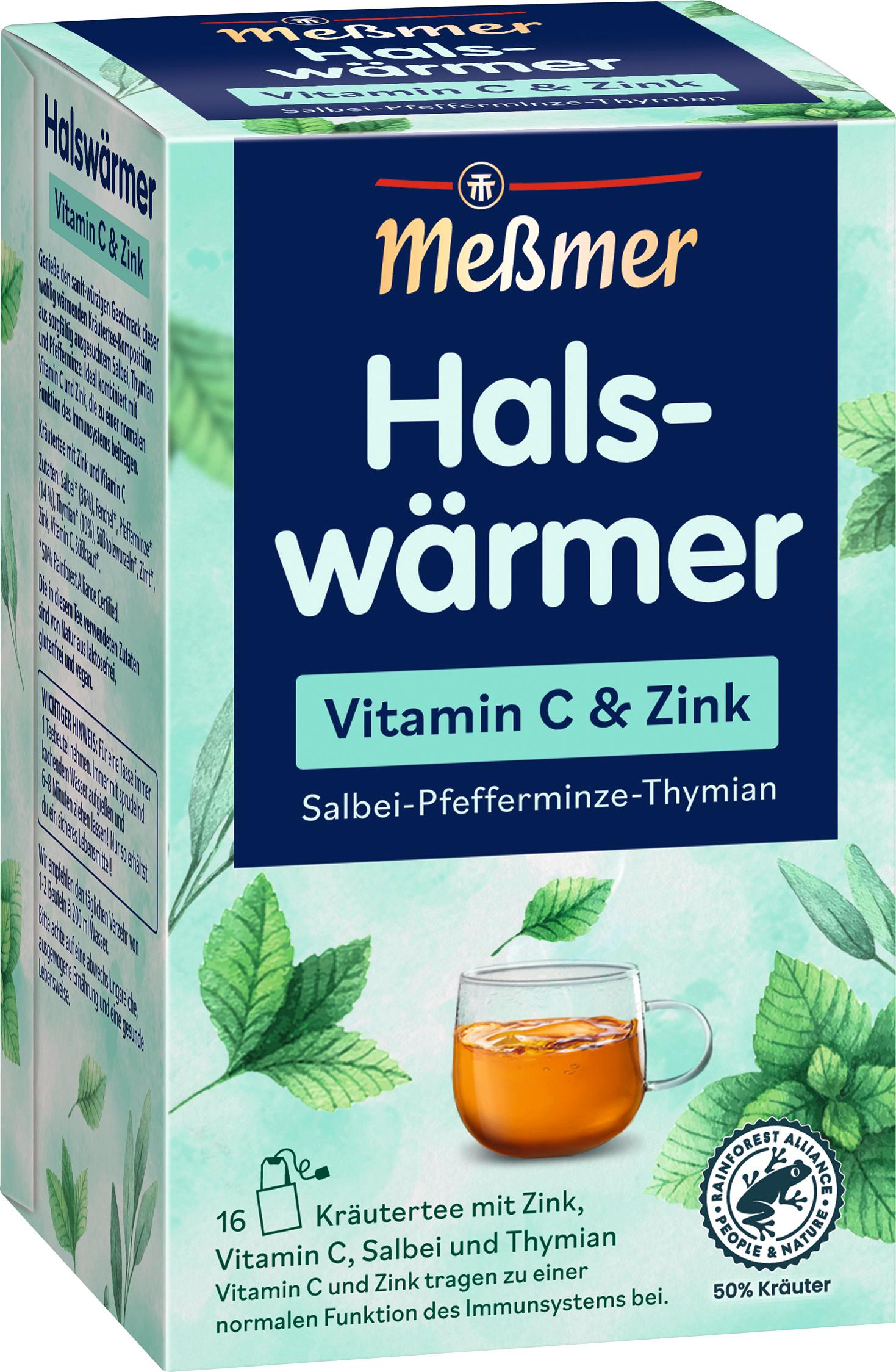 Meßmer Kräutertee Halswärmer Vitamin C&Zink