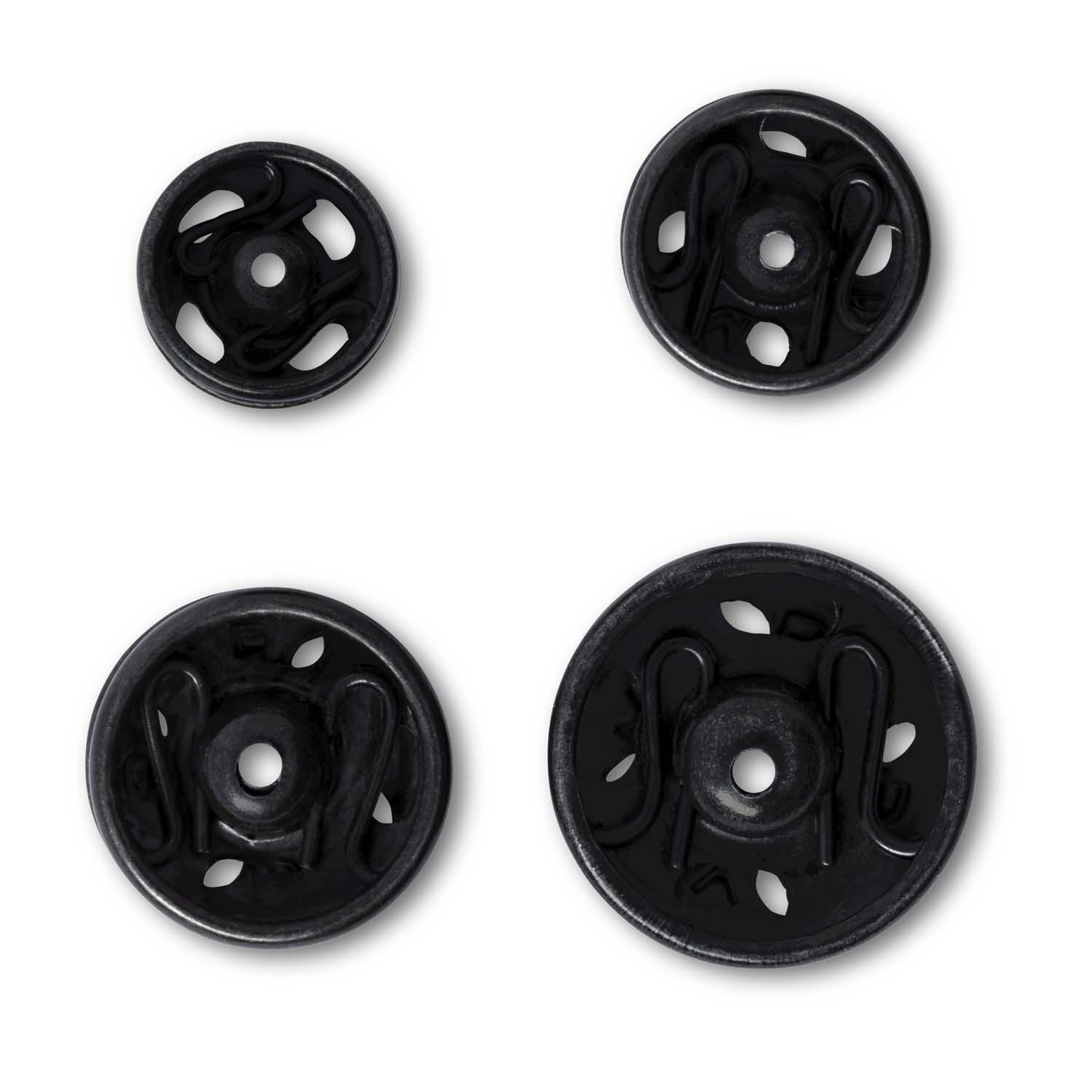 Produktbild Prym Annähdruckknöpfe 6-11 mm schwarz 2 von 2