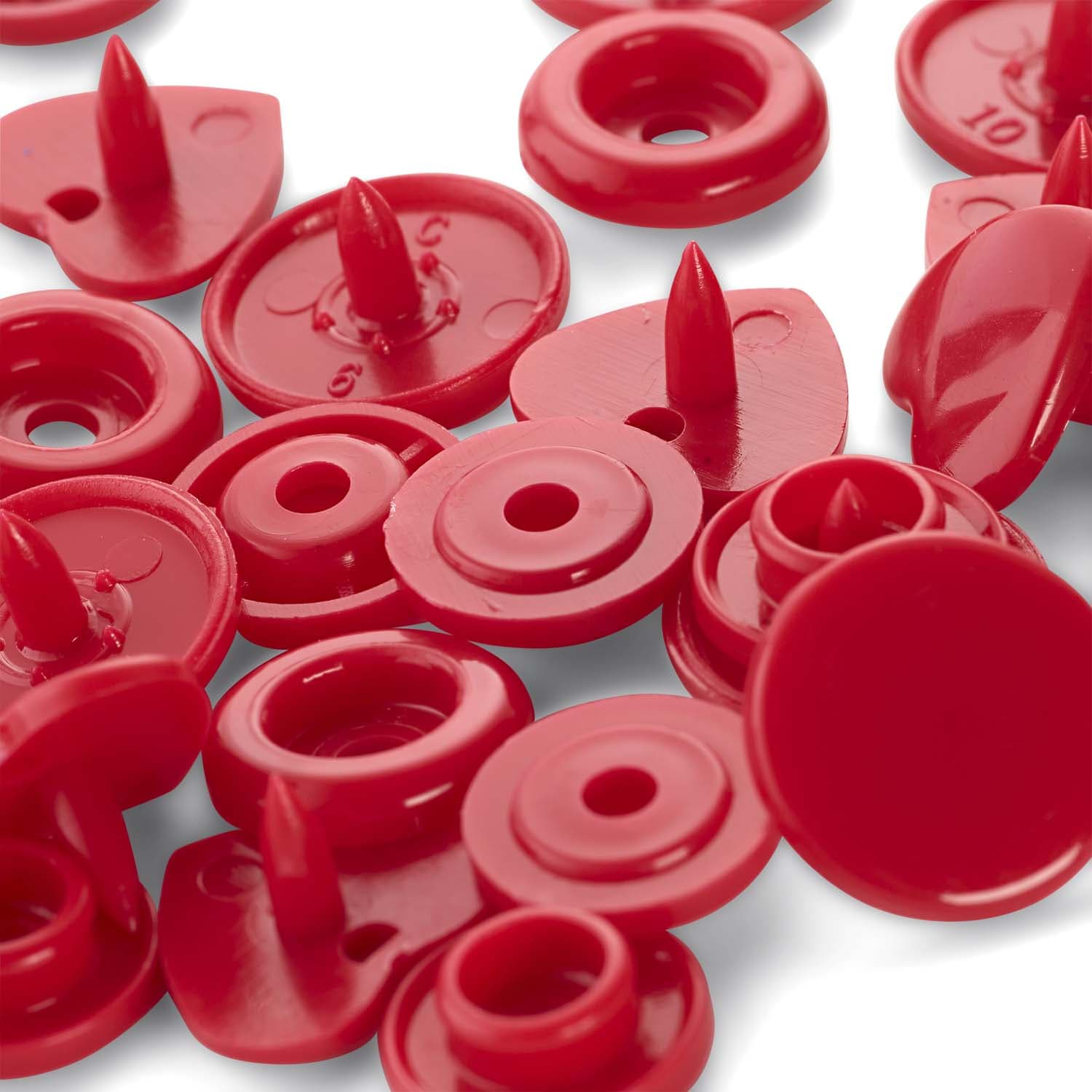 Produktbild Prym nähfreie Druckknöpfe Color Snaps Herz rot 3 von 3