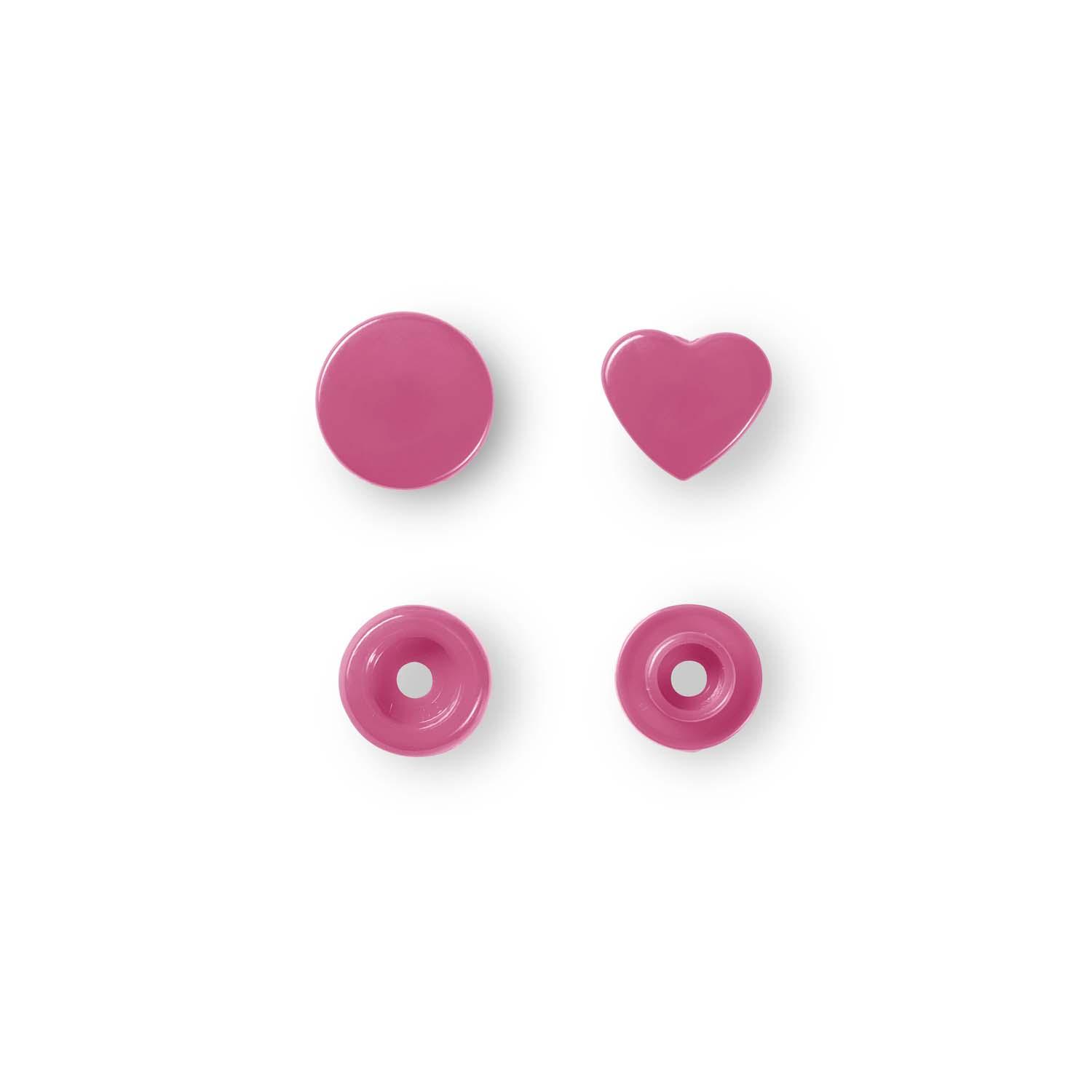 Produktbild Prym nähfreie Druckknöpfe Color Snaps Herz pink 2 von 2