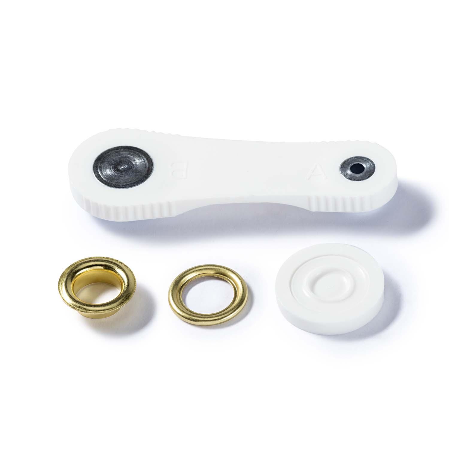 Produktbild Prym Ösen und Scheiben Messing 11,0 mm goldfarbig 2 von 3