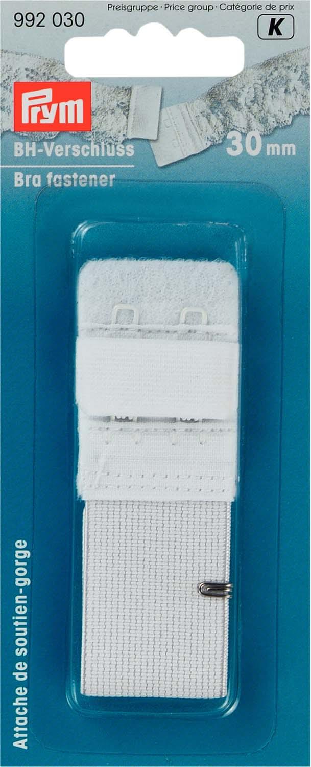 Prym BH-Verschluss mit Hautschutz 30 mm weiß