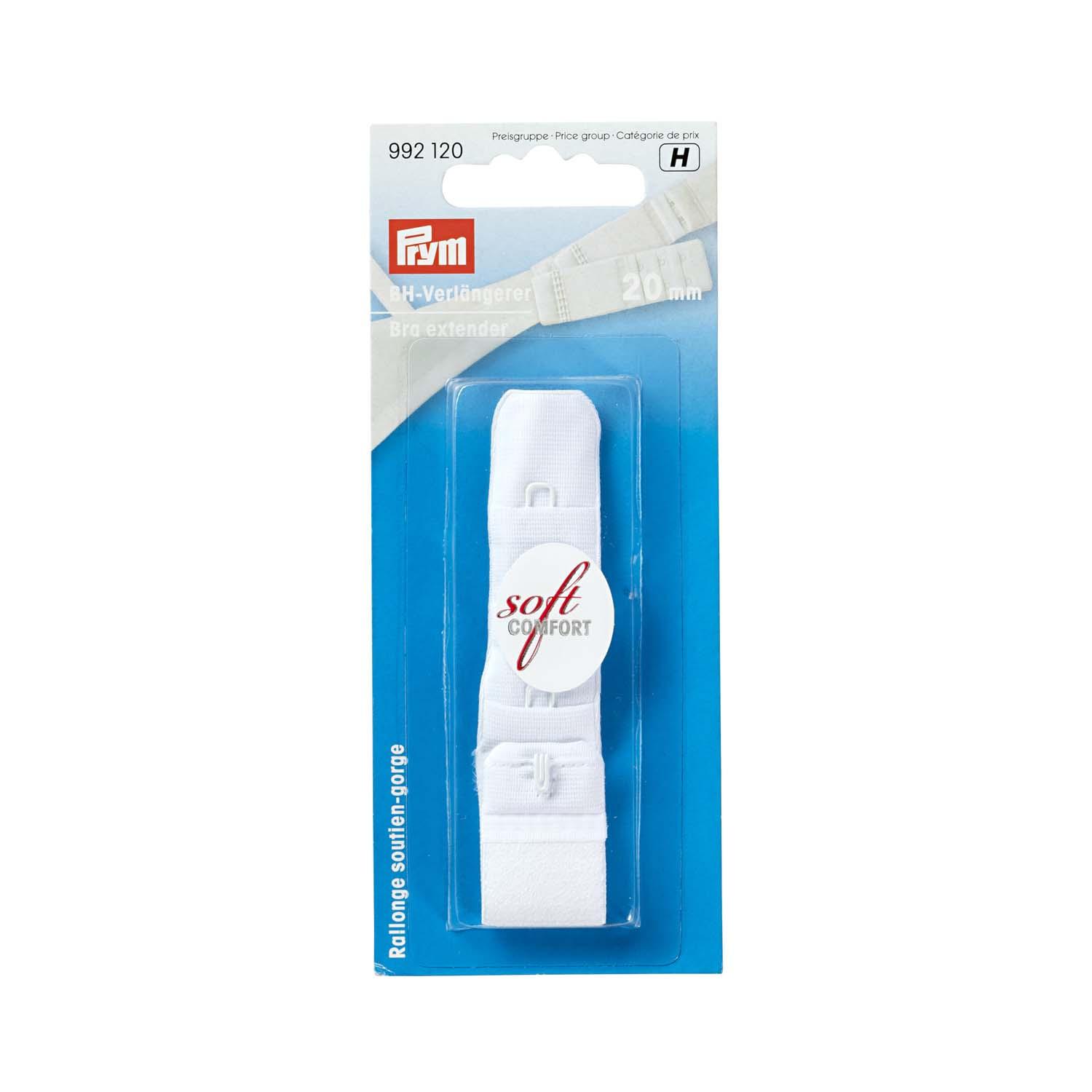 Prym BH-Verlängerer zum Einhängen 19 mm weiß