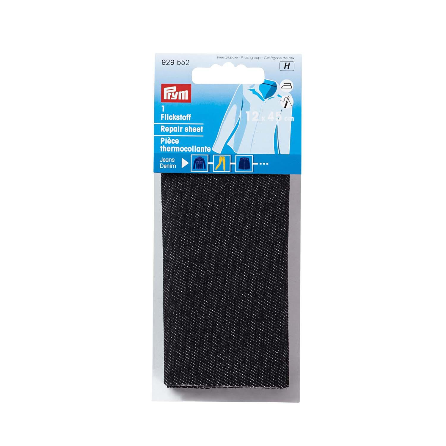 Prym Flickstoff Jeans 12 x 45 cm schwarz